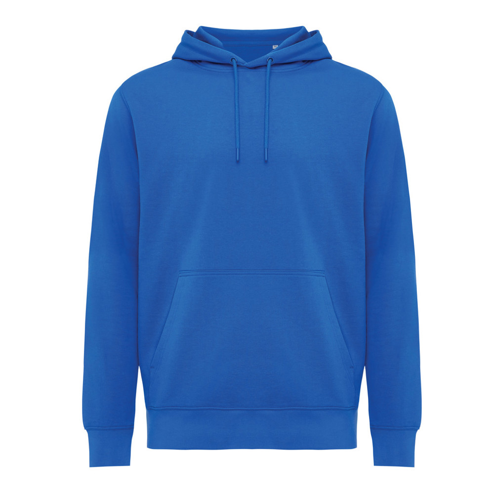IQONIQ Rila Lightweight Hoodie aus recycelter Baumwolle - Königsblau (± PMS 19-4050 TCX)