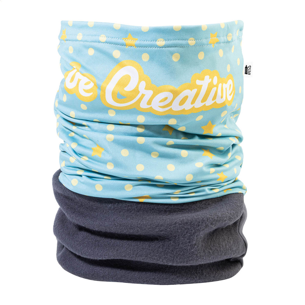 CreaScarf Winter - Individueller RPET Multifunktionsschalschal - grau
