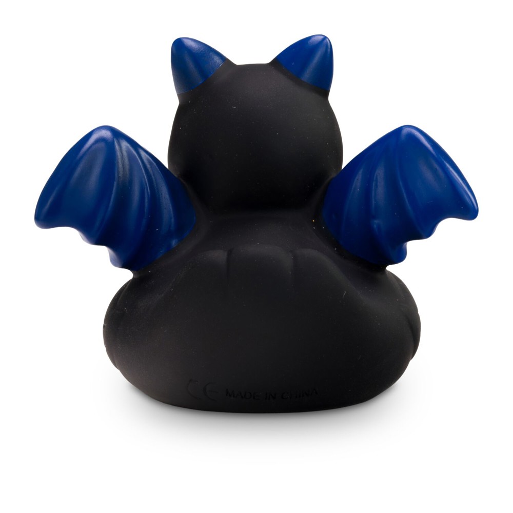 Werbeente Batduck Superheld schwarz-blau