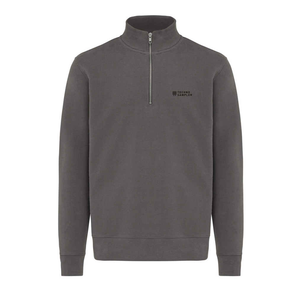 IQONIQ Elgon Quarter-Zip-Sweater aus rec. Baumwolle