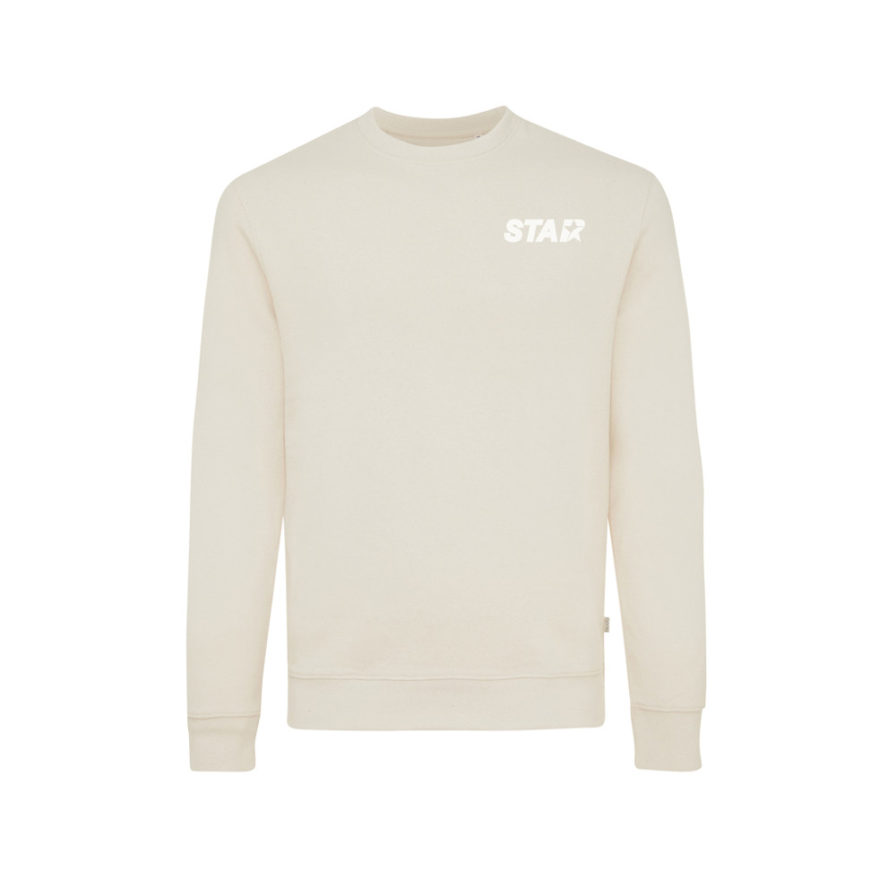 IQONIQ Denali ungefärbt. Rundhals-Sweater aus recycelter BW