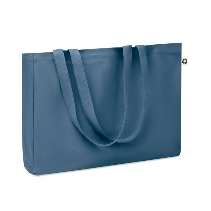 RESPECT COLOURED - Recycelte Canvas-Tasche - blau