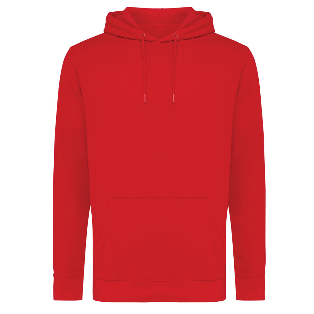 IQONIQ Jasper Hoodie aus recycelter Baumwolle - rot (± PMS 19-1757 TCX)