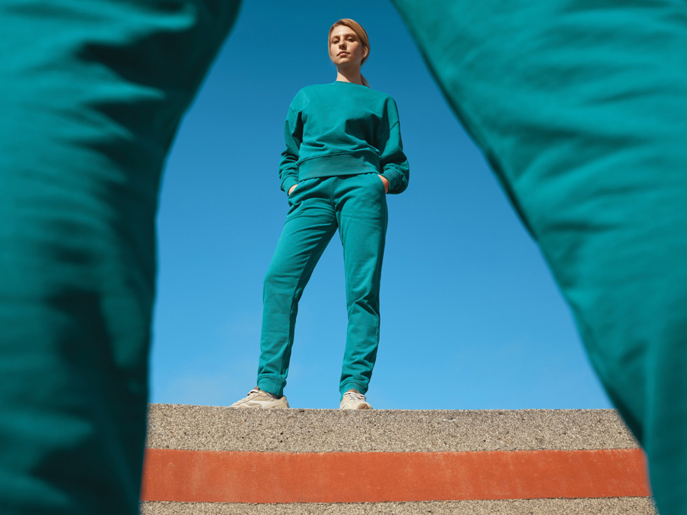 IQONIQ Kruger Relax-Rundhals-Sweater aus recycelt. Baumwolle