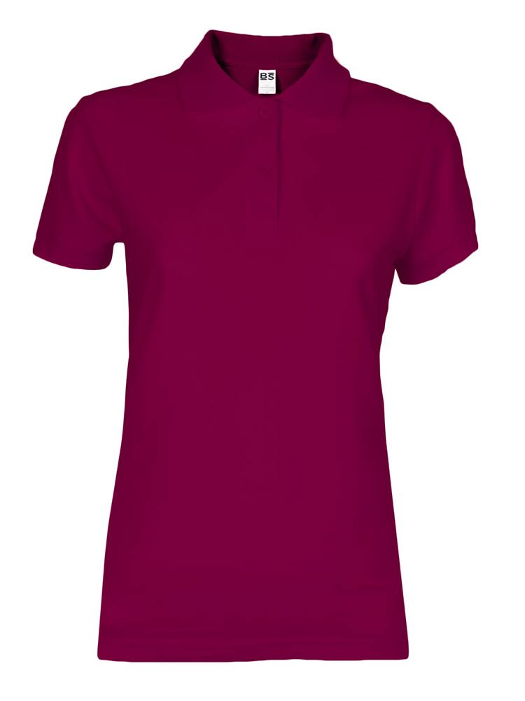BS Evolution Damen Polo, 180 gr/m² - Weinrot (PMS 7428C)