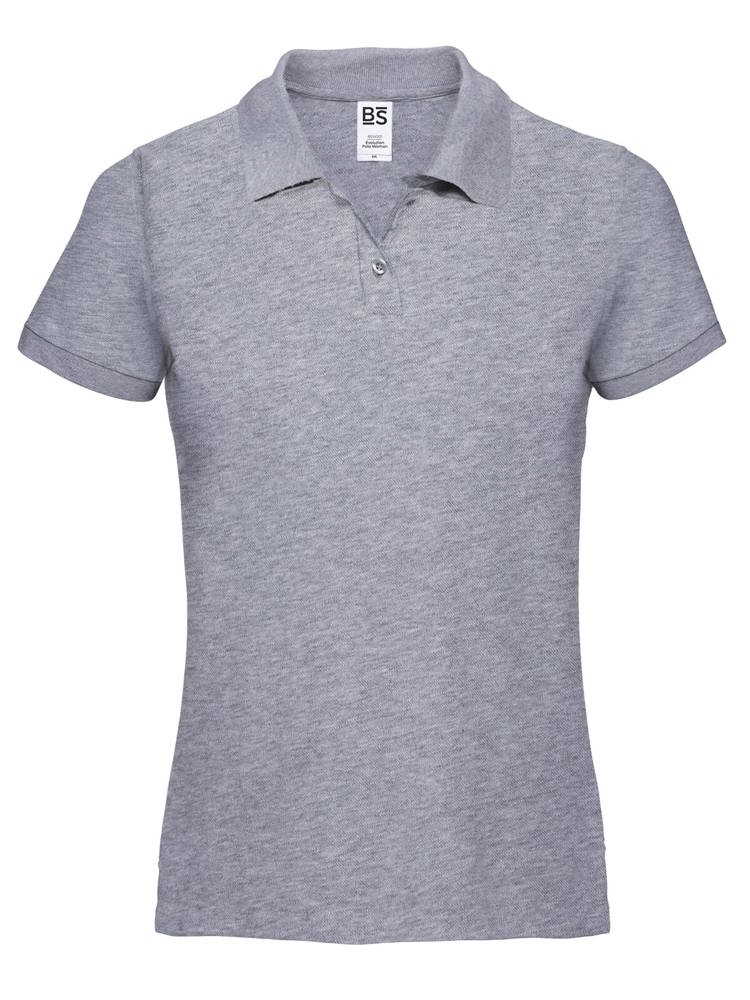 BS Evolution Damen Polo, 180 gr/m² - Grau-meliert (PMS Cool Grey 7C)