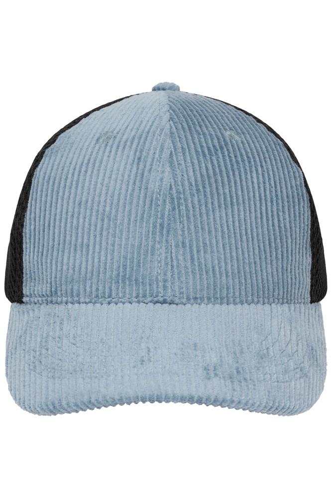 6 Panel Corduroy-Mesh Cap Organic Cotton - Milky-blue/black (ca. Pantone 5425 C
blackC)