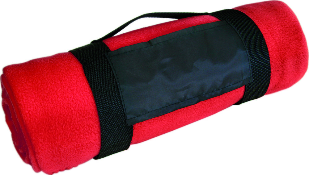 Picknickdecke mit Tragegurt - rot