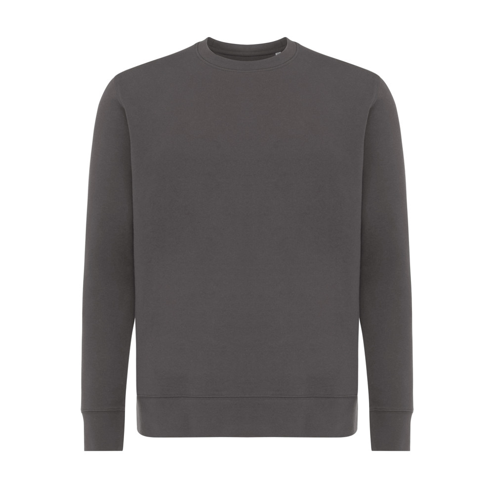 IQONIQ Etosha Lightweight Sweater aus recycelter Baumwolle - anthrazit (± PMS 19-3900 TCX)