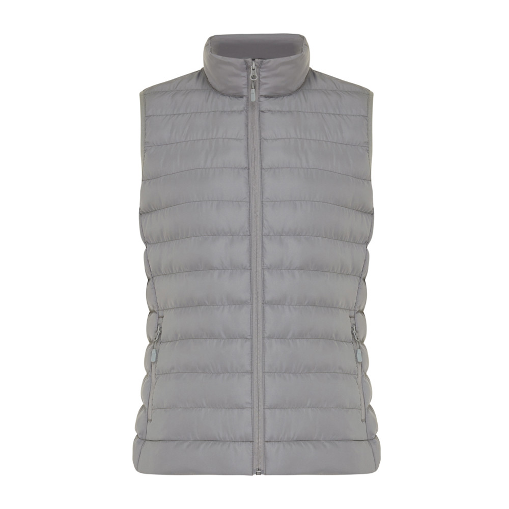 IQONIQ Meru Damen Bodywarmer aus recyceltem Polyester - Silbergrau (± PMS 17-4405 TCX)