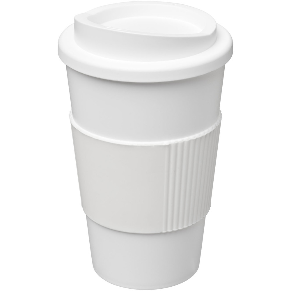 Americano® 350 ml Isolierbecher mit Schutzring - weiss