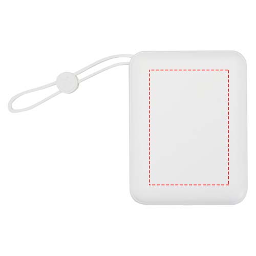 Acrux 35 W 10.000 mAh Tablet Powerbank mit integriertem Typ-C-Kabel aus recyceltem Kunststoff