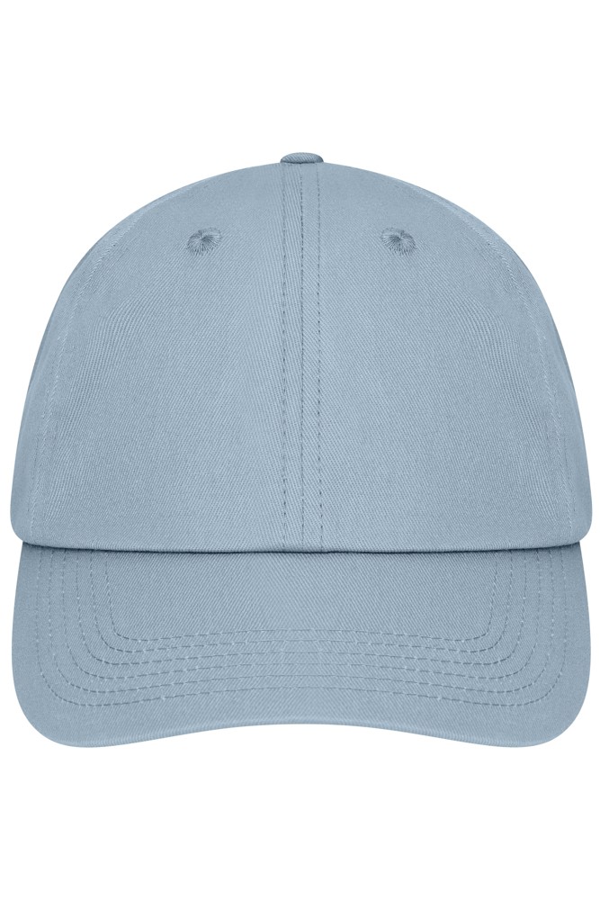 6 Panel Dad Cap Organic Cotton - Milky-blue (ca. Pantone 5425 C)