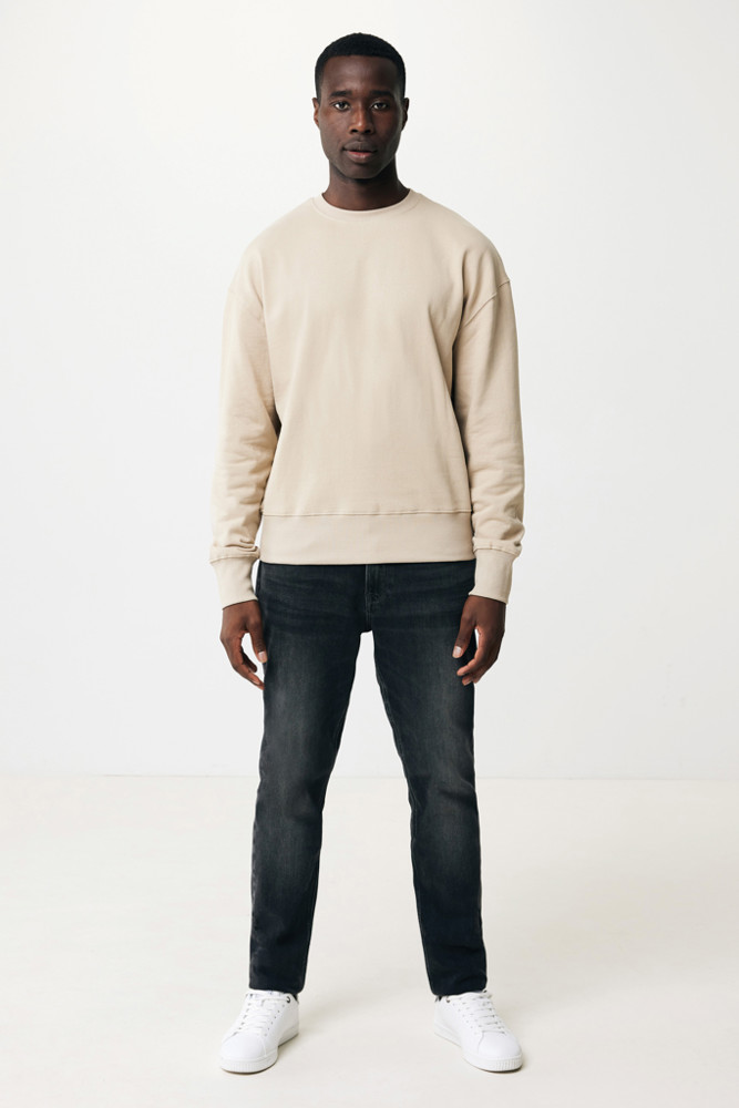 IQONIQ Kruger Relax-Rundhals-Sweater aus recycelt. Baumwolle
