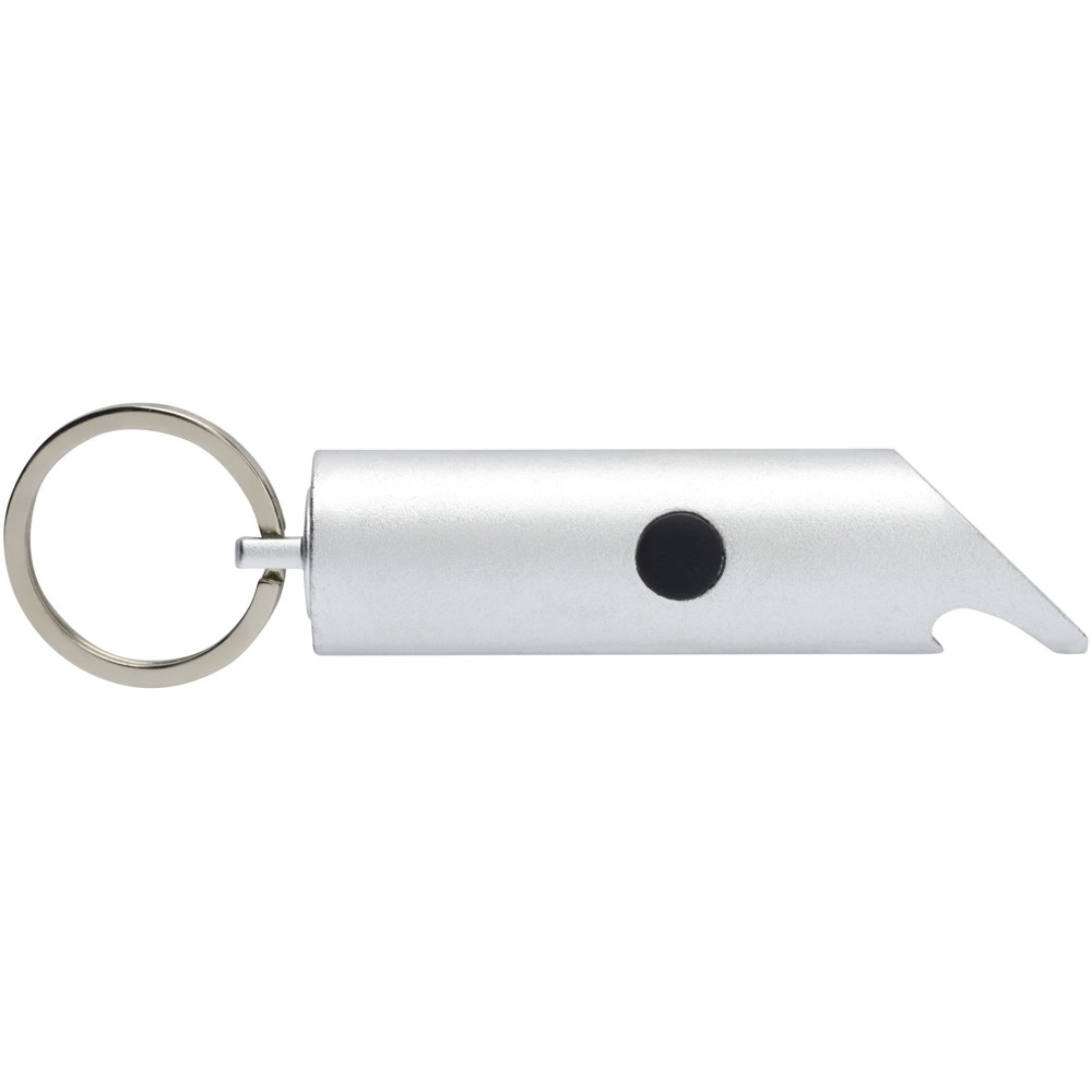 Flare IPX-LED-Lampe und Flaschenöffner aus recyceltem Aluminium mit Schlüsselanhänger