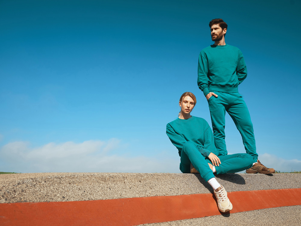 IQONIQ Kruger Relax-Rundhals-Sweater aus recycelt. Baumwolle
