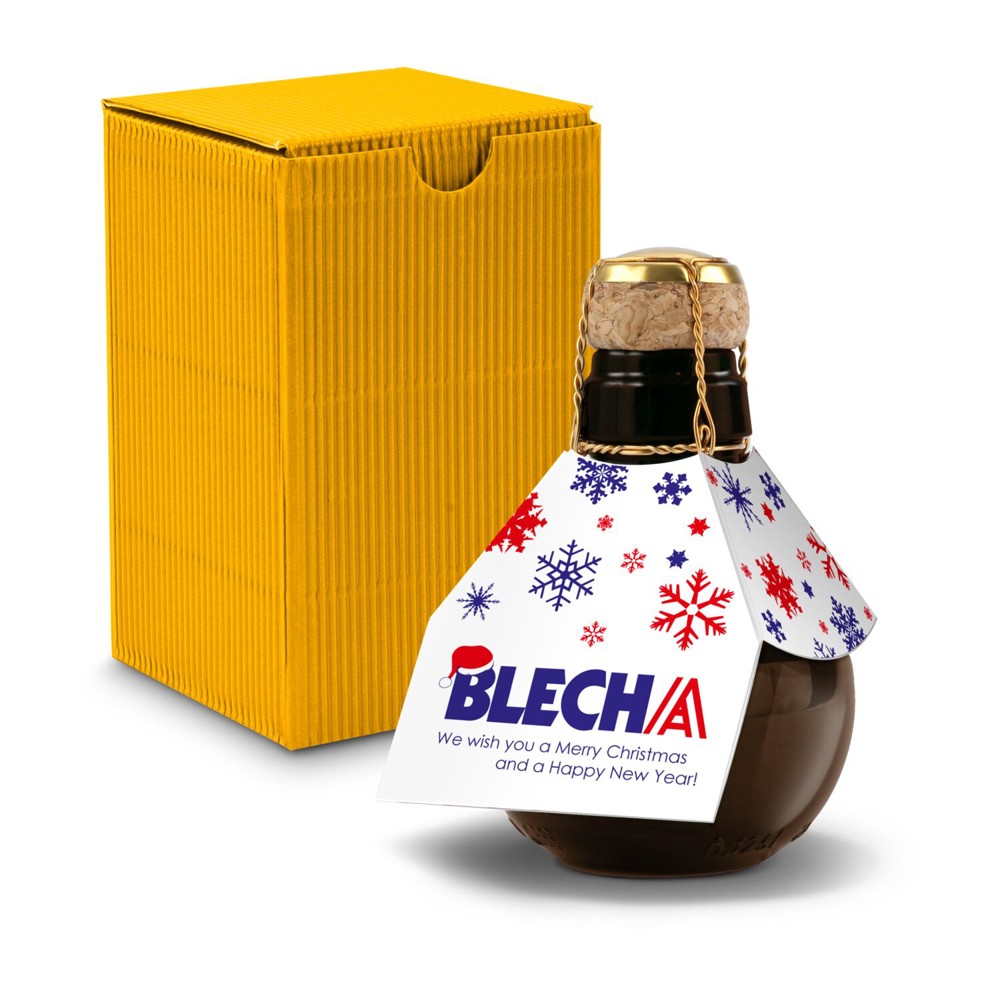 Kleinste Sektflasche der Welt! Eigendesign — Inklusive Geschenkkarton, 125 ml
