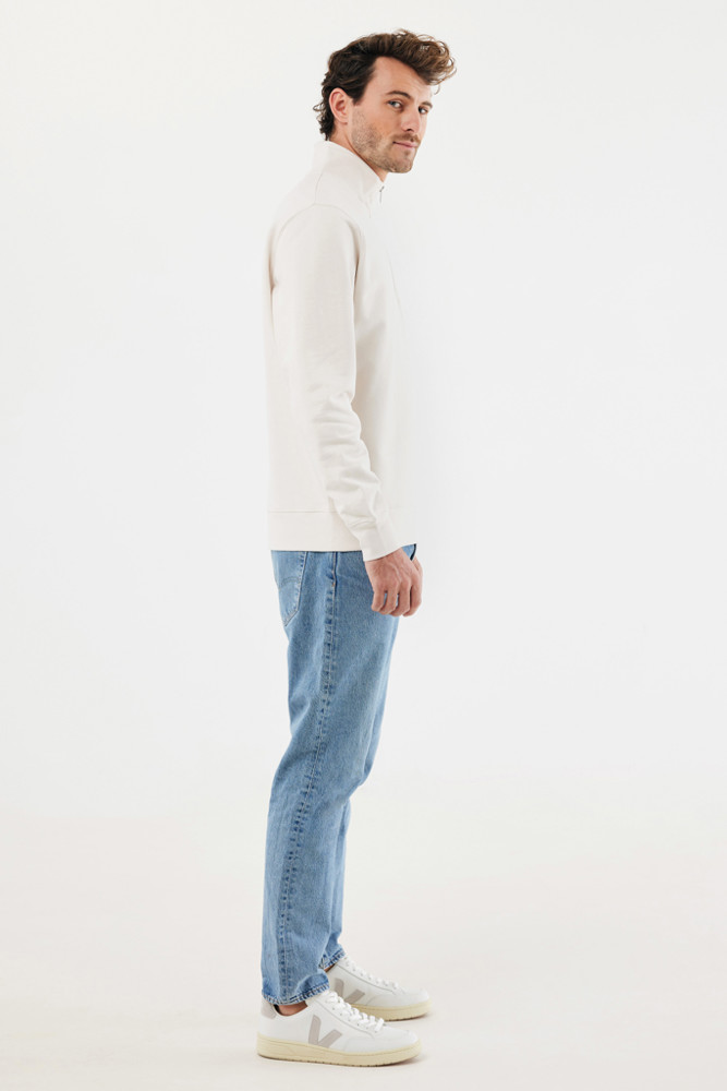 IQONIQ Elgon Quarter-Zip-Sweater aus rec. Baumwolle