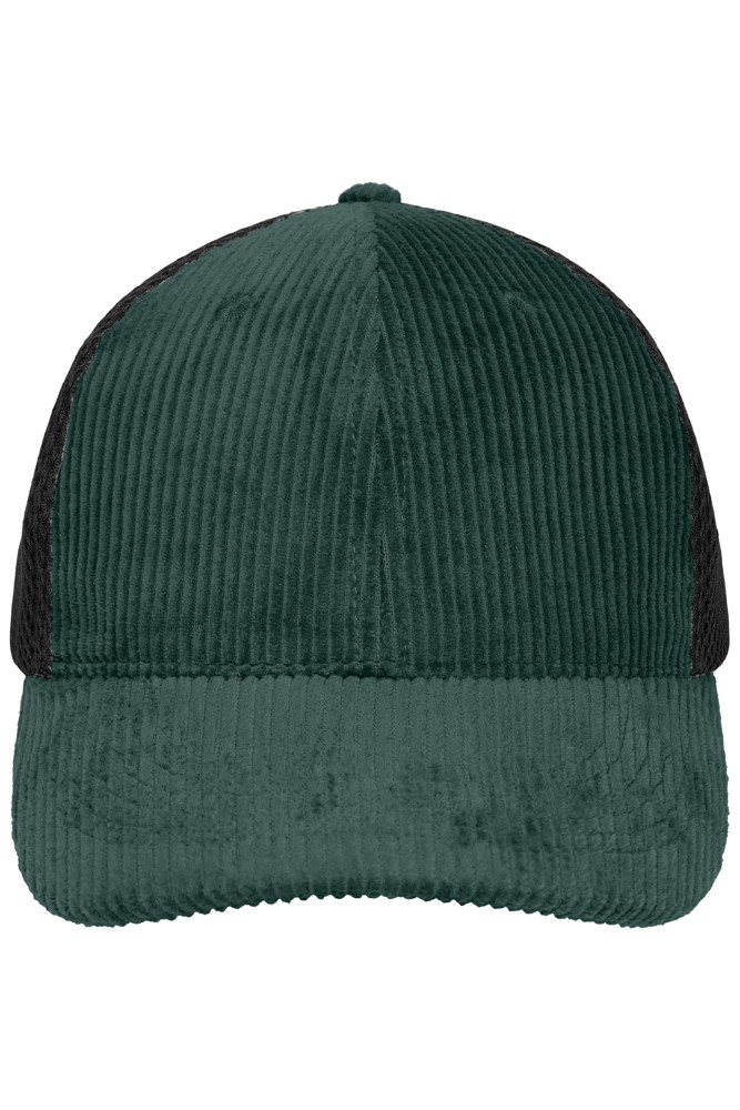 6 Panel Corduroy-Mesh Cap Organic Cotton - Smoky-green/black (ca. Pantone P 123-8 U
blackC)