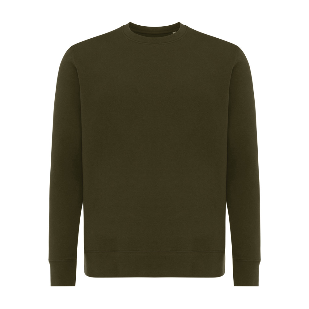 IQONIQ Etosha Lightweight Sweater aus recycelter Baumwolle - khaki (± PMS 18-0523 TCX)