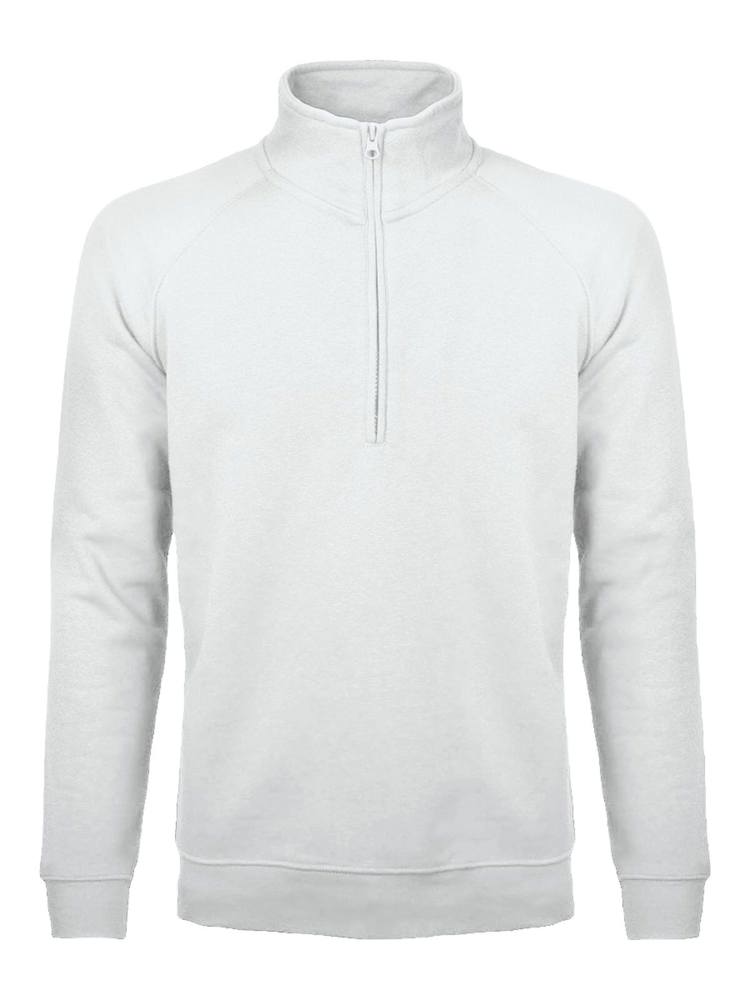 BS Sirio Pullover mit halbem Reißverschluss, 280 gr/m² - Weiß (White)