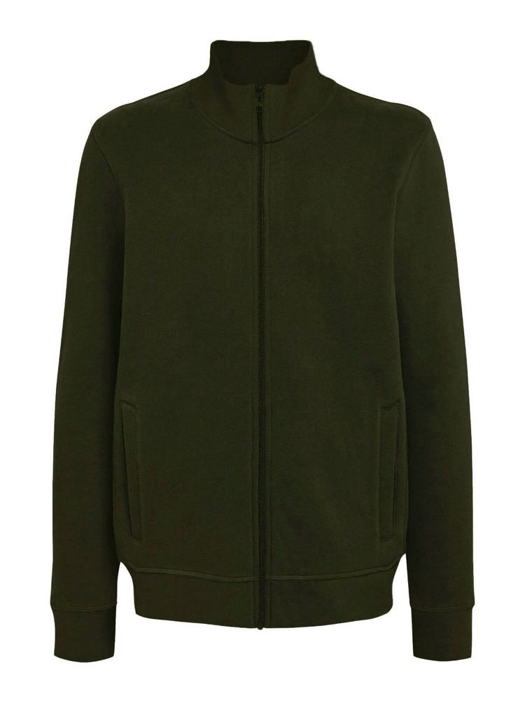 BS Harlem Pullover mit durchgehendem Reißverschluss, 280 gr/m² - Olivgrün (PMS 418C)