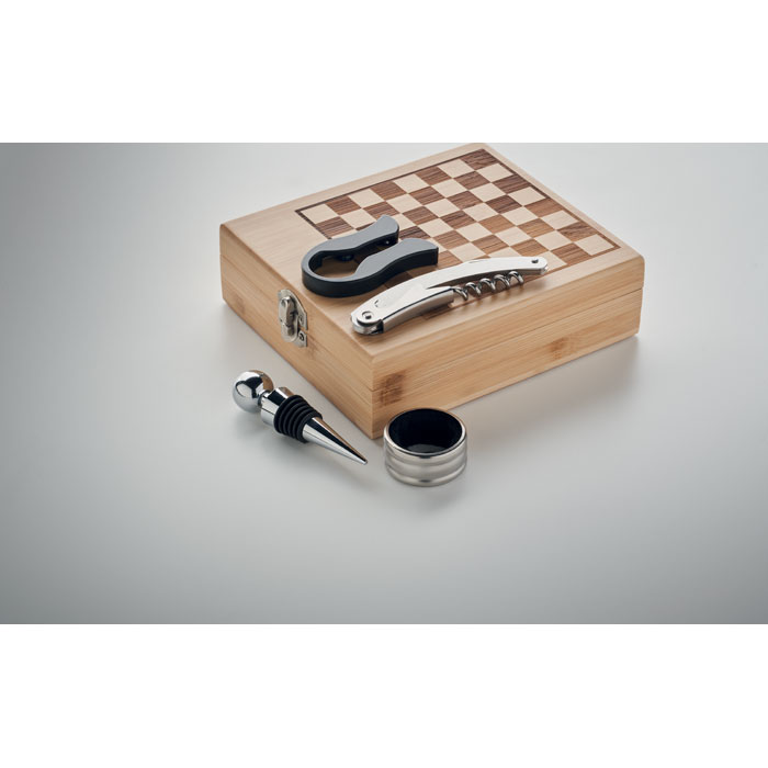 CHESSET - Weinset mit Schachspiel