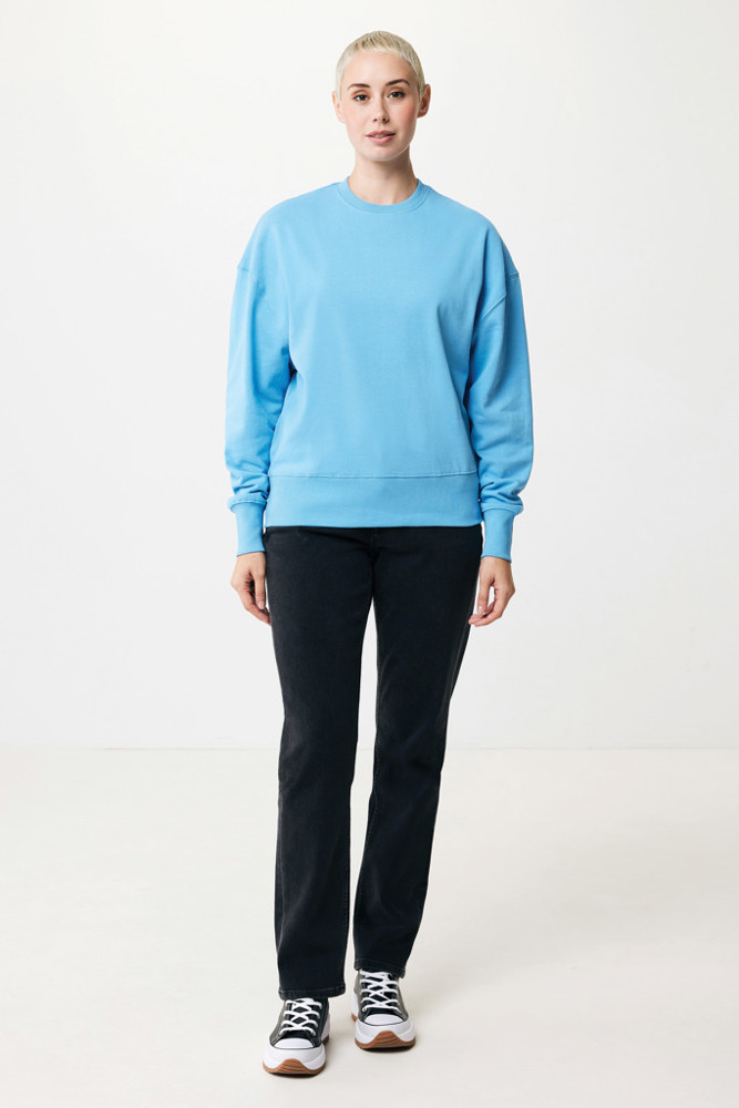 IQONIQ Kruger Relax-Rundhals-Sweater aus recycelt. Baumwolle