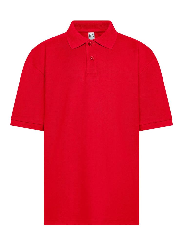 BS Evolution Kinder Polo, 180 gr/m² - Rot (PMS 186c)