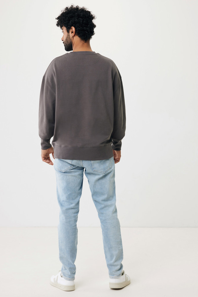 IQONIQ Kruger Relax-Rundhals-Sweater aus recycelt. Baumwolle