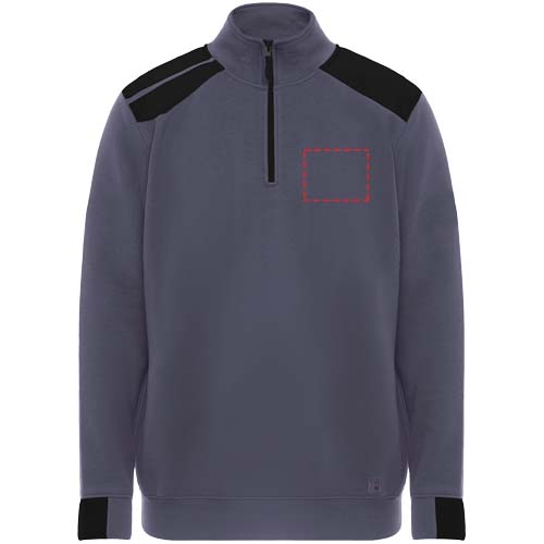 Maverick Pullover für Herren mit halbem Reißverschluss, 280 g/m2