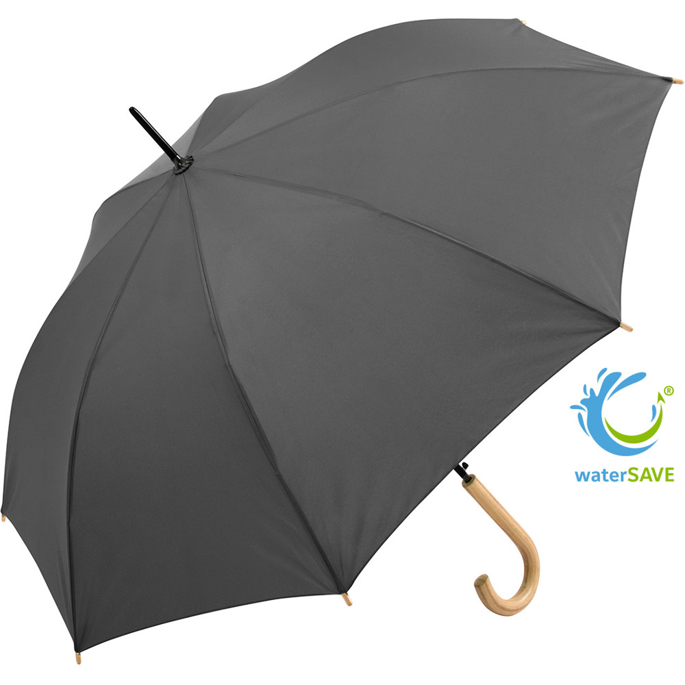 1134 AC-Stockschirm ÖkoBrella - grau wS
