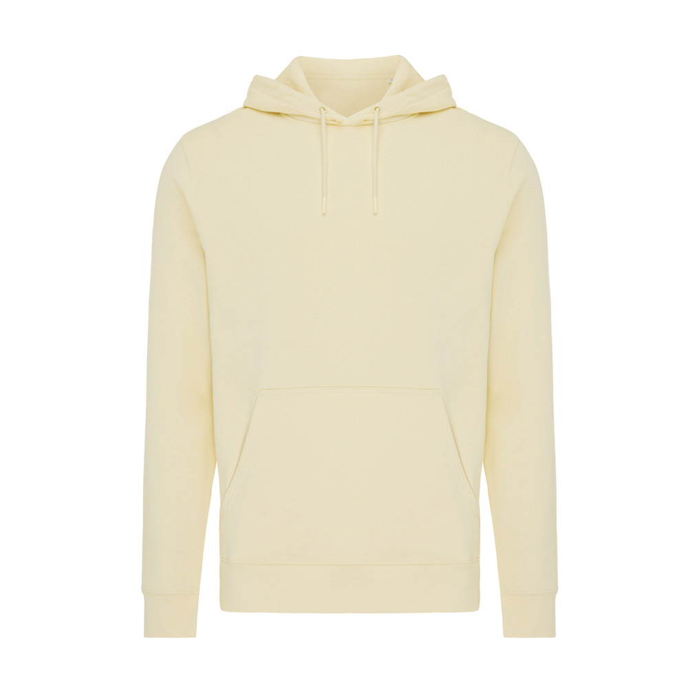 IQONIQ Rila Lightweight Hoodie aus recycelter Baumwolle - cream yellow (± PMS 12-0717 TCX)