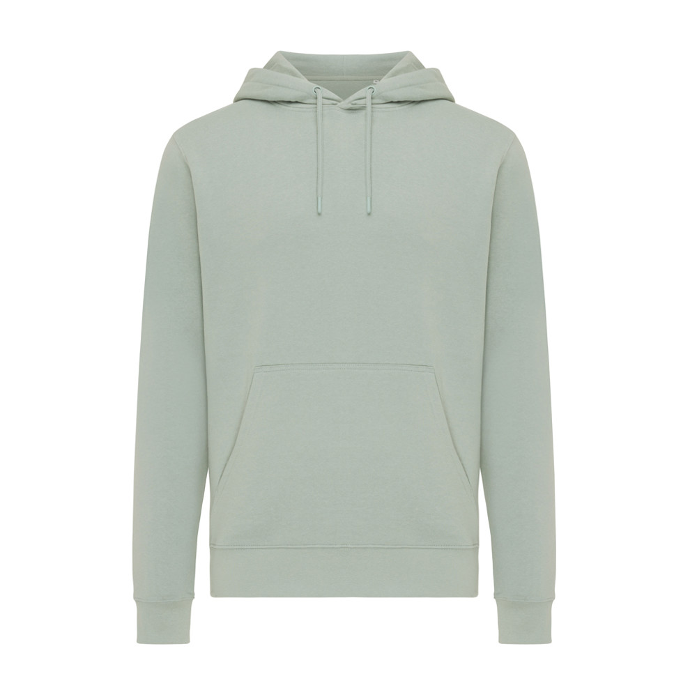 IQONIQ Rila Lightweight Hoodie aus recycelter Baumwolle - Iceberg green (± PMS 15-5205 TCX)