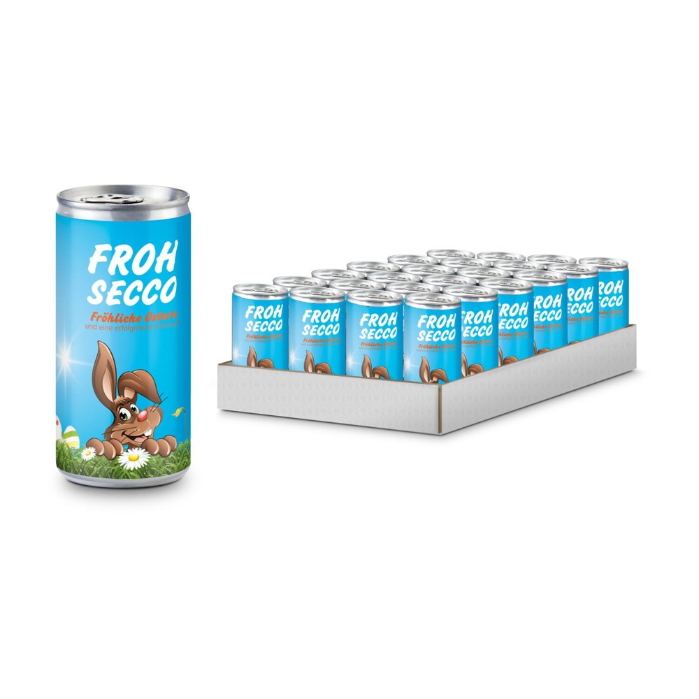 Frohsecco Ostern - 24 x Promo Secco 0,2 l, Slimlinedose