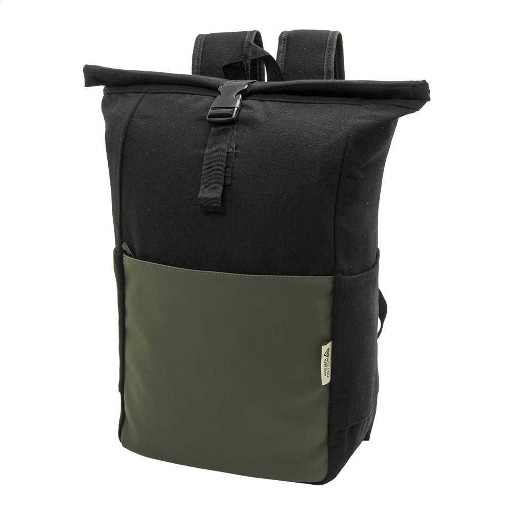 Blakkan Back - Rucksack aus recyceltem Canvas - Grün