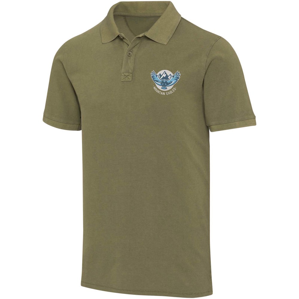 Calgary Poloshirt für Herren im Washed Look, 200 g/m2