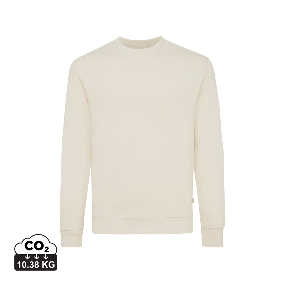 IQONIQ Denali ungefärbt. Rundhals-Sweater aus recycelter BW