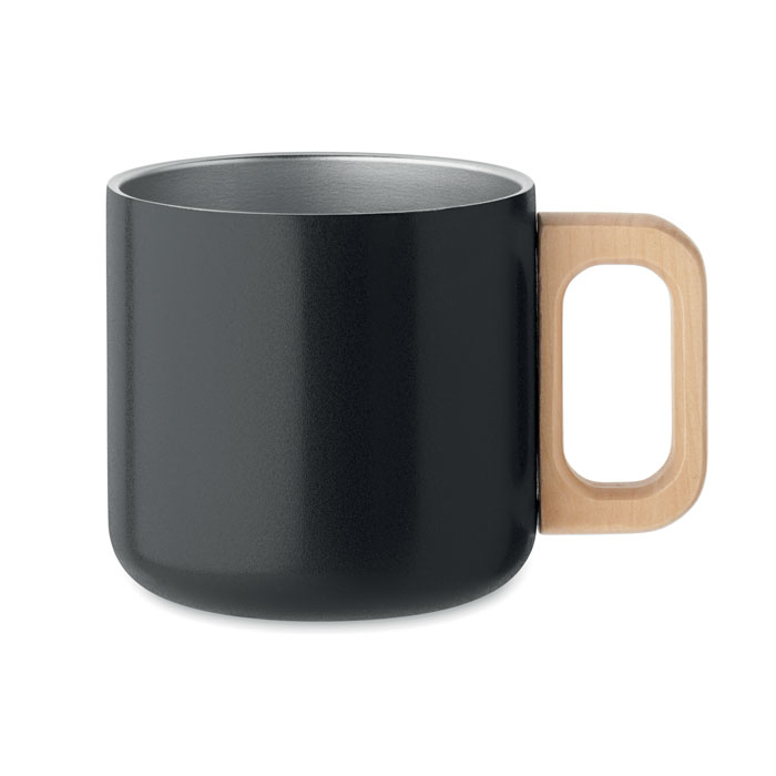 ACERO - Doppelwandiger Becher 350 ml - Schwarz
