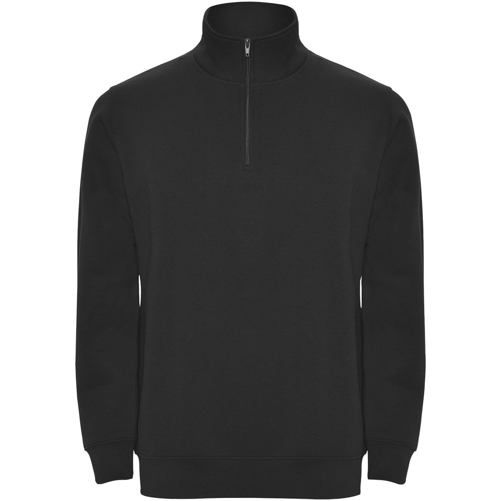 Aneto 280 g/m² Pullover mit Viertelreißverschluss - schwarz