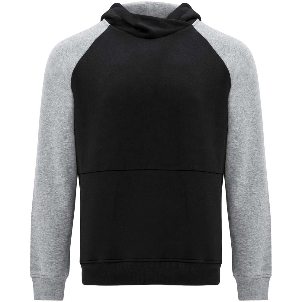 Badet 280 g/m² zweifarbiger Kapuzenpullover für Kinder - schwarz, heather grau
