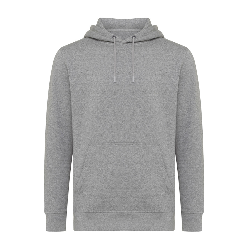 IQONIQ Rila Lightweight Hoodie aus recycelter Baumwolle - light heather anthracite (± PMS light heather anthra)