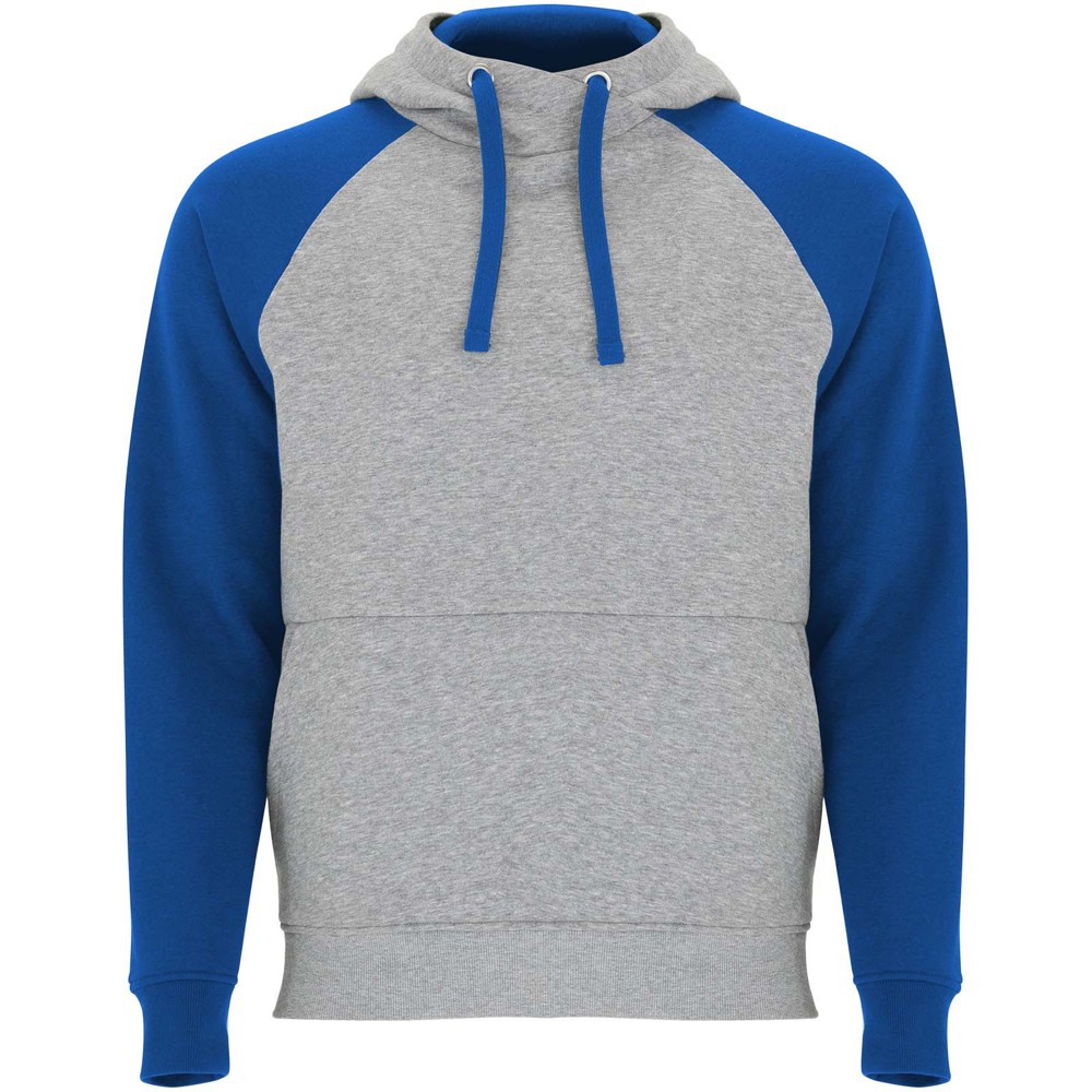 Badet 280 g/m² zweifarbiger Kapuzenpullover Unisex - heather grau, royalblau