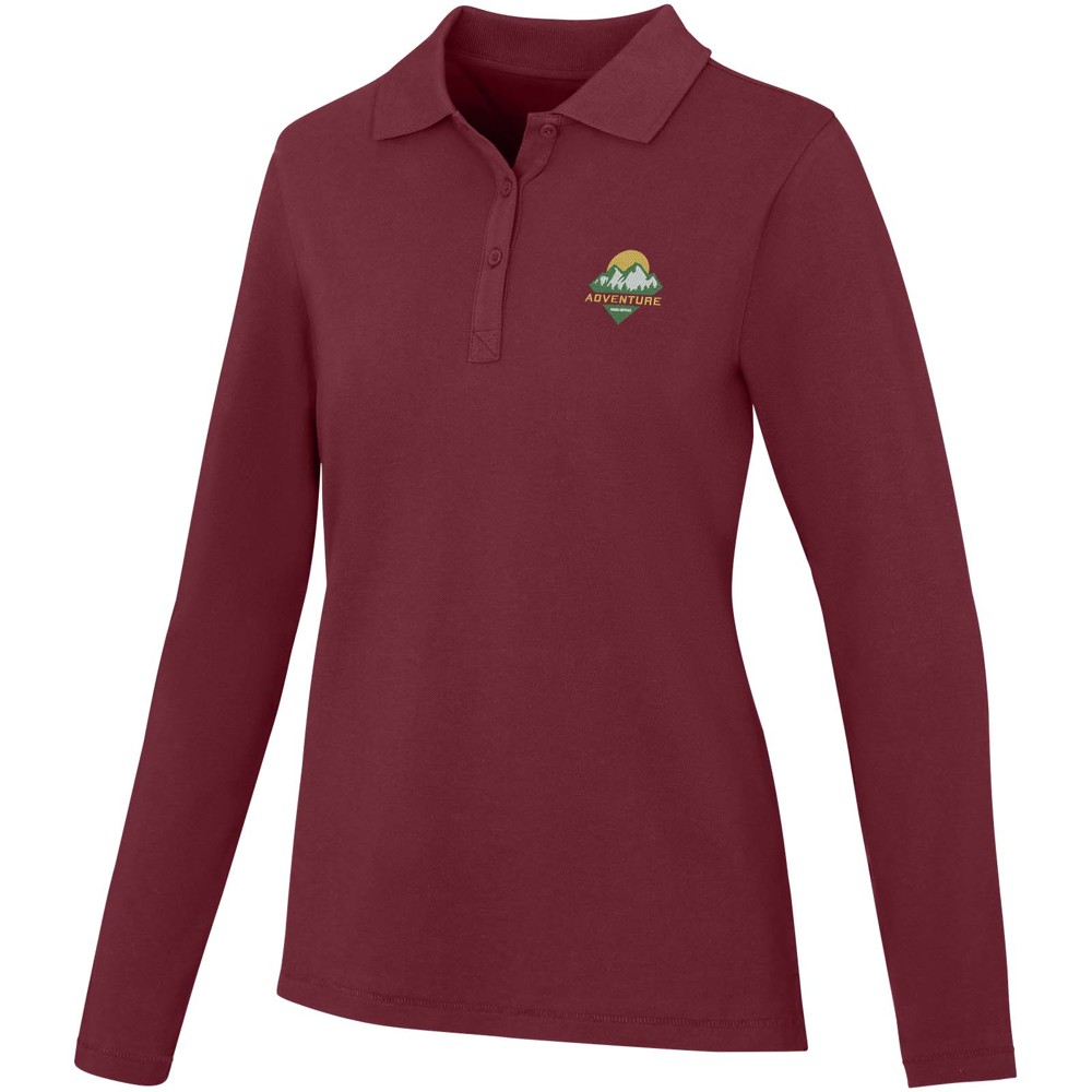 Calgary 180 g/m² Langarm Poloshirt für Damen