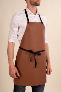 Schürze Apfel-Lederimitat - braun