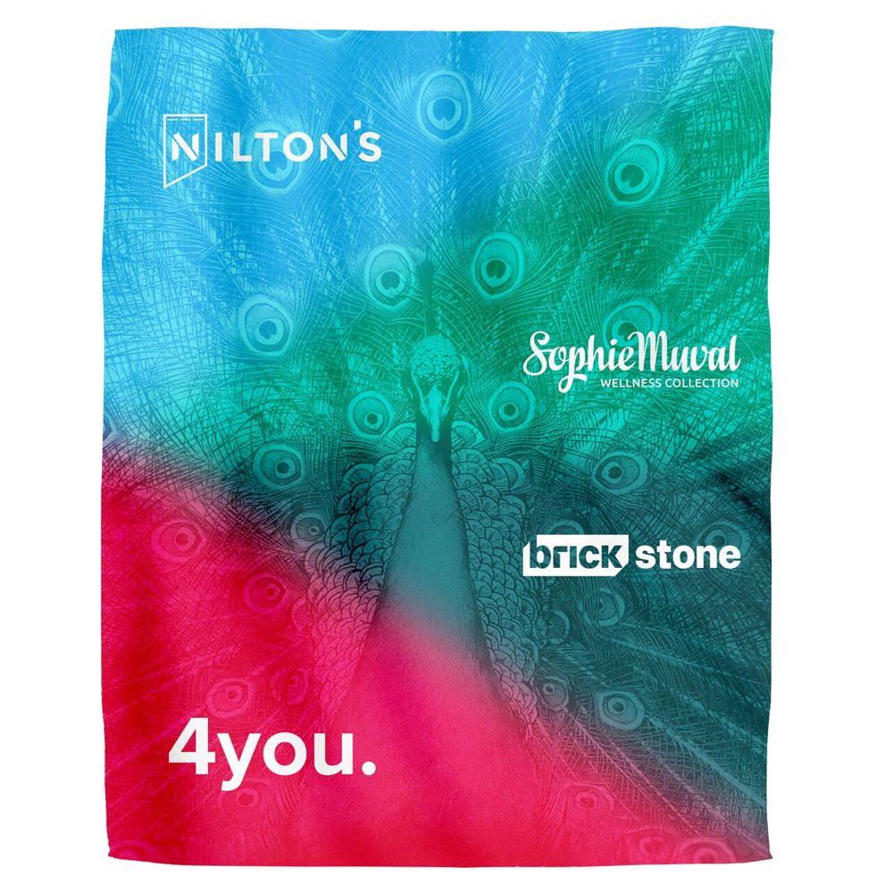 Nilton's Sherpa Sublimation Fleecedecke 150x120 cm, 300 gr/m2