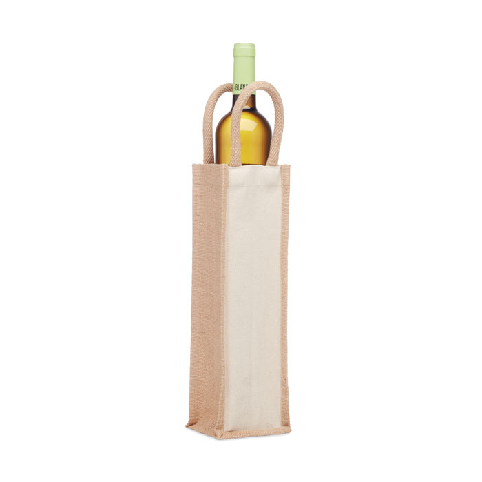 CAMPO DI VINO - Flaschen-Geschenktasche Jute