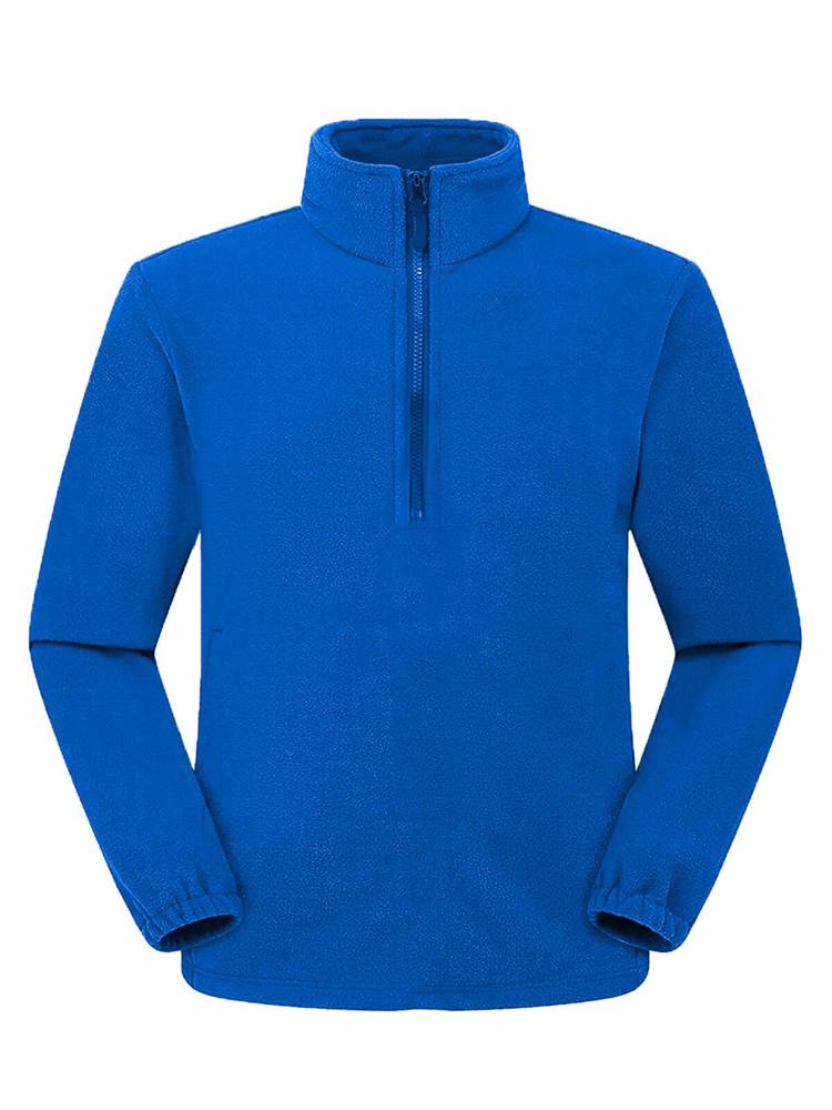 BS Polaris Fleece-Pullover mit halbem Reißverschluss, 160 gr/m² - Kobaltblau (PMS 2145C)