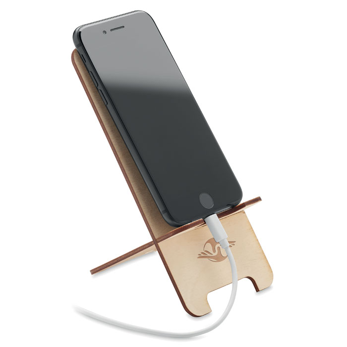GROUW STAND - Smartphone Halter Kiefernholz