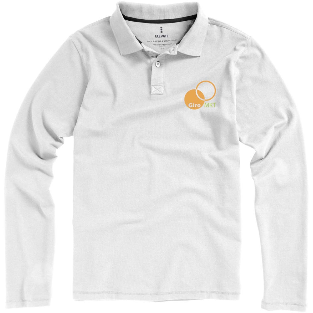 Calgary 180 g/m² Langarm Poloshirt für Herren